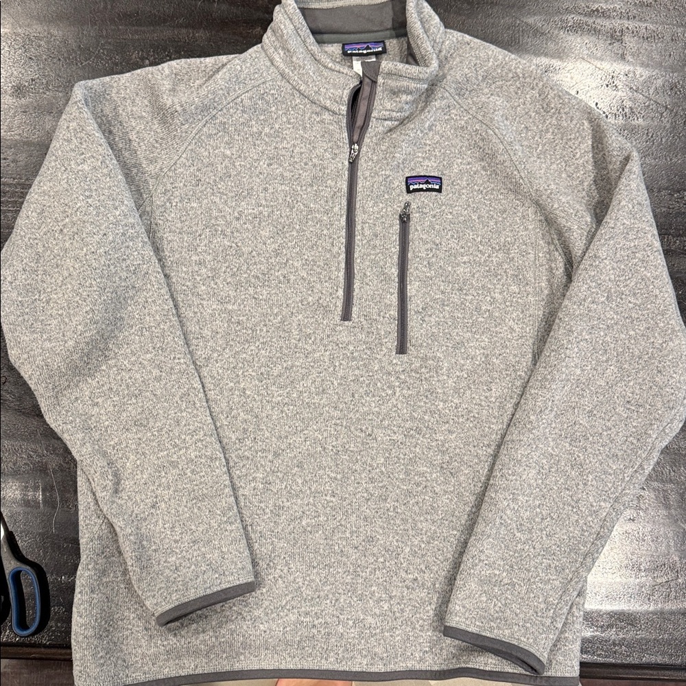 Patagonia Better Sweater Light Gray Fleece Pullover Men’s Large L